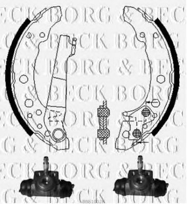 BORG & BECK bbs1002k -  Комплект тормозных колодок